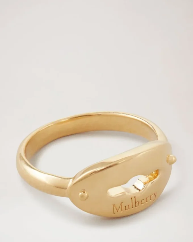 Bayswater Small Ring Gold Plated Brass Women