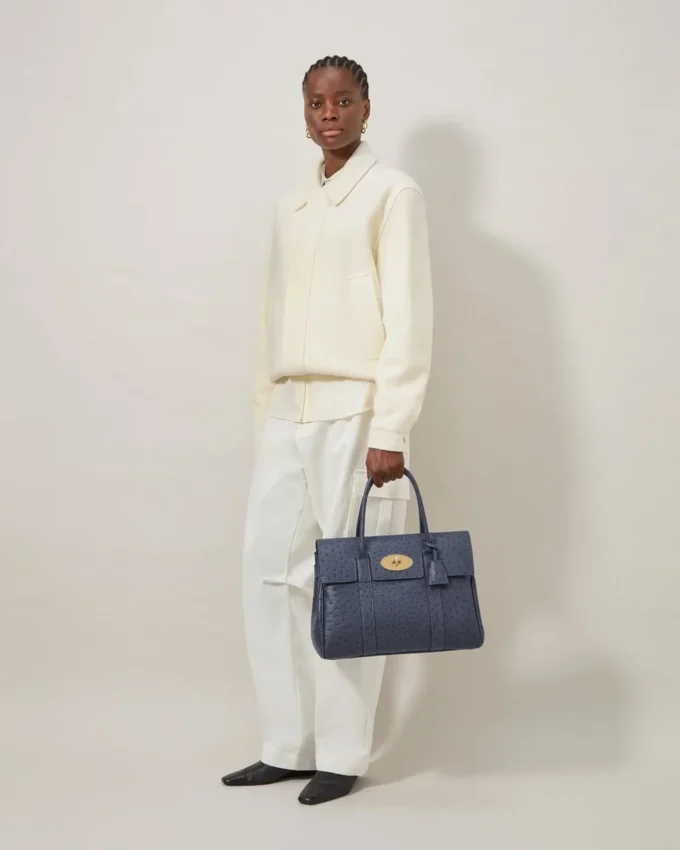 Bayswater Stormy Blue Ostrich Women