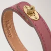 Bayswater Thin Bracelet Pink Scrumpy Small Classic Grain & Brass