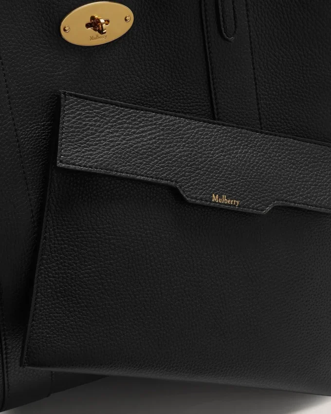 Bayswater Tote Black Small Classic Grain Women