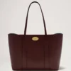 Bayswater Tote in Burgundy Small Classic Grain Leather Mulberry