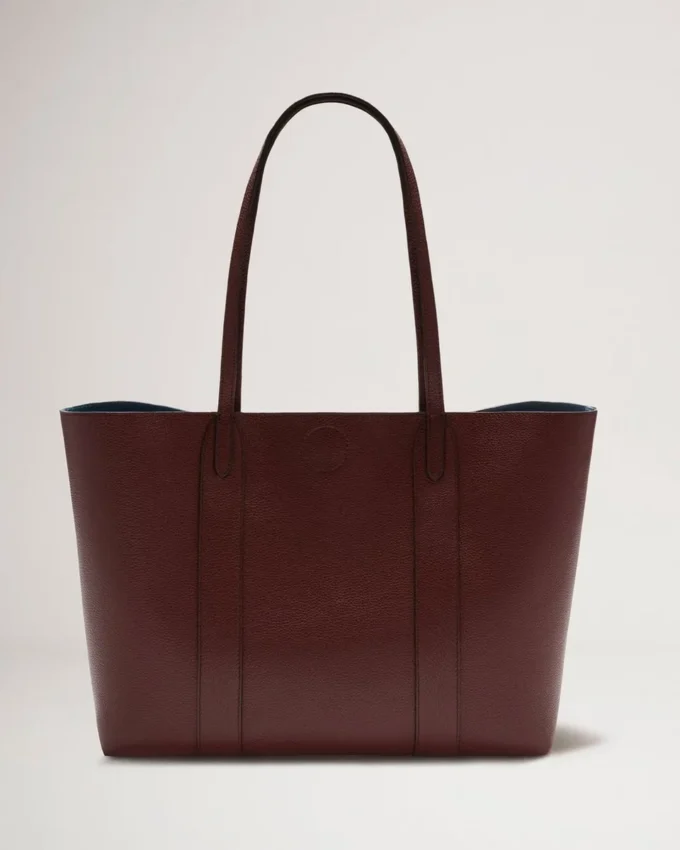 Bayswater Tote in Burgundy Small Classic Grain Leather Mulberry