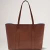 Bayswater Tote in Oak Small Classic Grain Shoulder Bag Mulberry