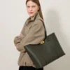 Bayswater Tote Juniper Green Small Classic Grain