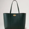 Bayswater Tote Mulberry Green Small Classic Grain