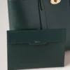 Bayswater Tote Mulberry Green Small Classic Grain