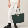 Bayswater Tote Mulberry Green Small Classic Grain