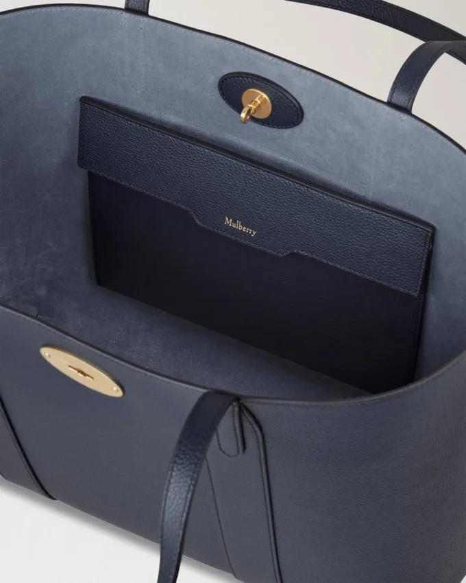 Bayswater Tote Night Sky & Poplin Blue Small Classic Grain with Contrast