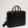 Belgrave Single Document Holder Black Small Classic Grain