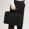 Belgrave Single Document Holder Black Small Classic Grain