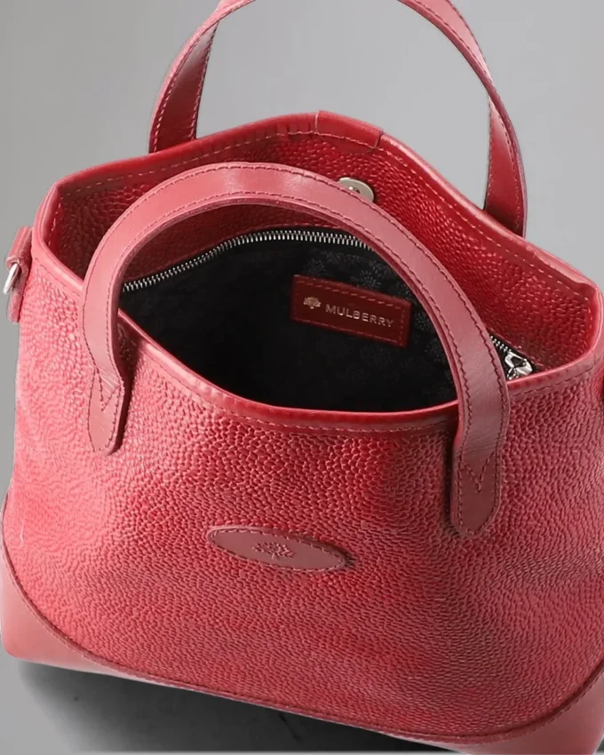 Bell Pre-Loved Scotchgrain Bordeaux Pre-Loved Bags
