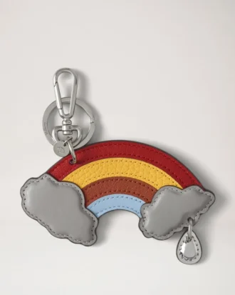 British Park Keyring – Rainbow Multicolour Mixed Material