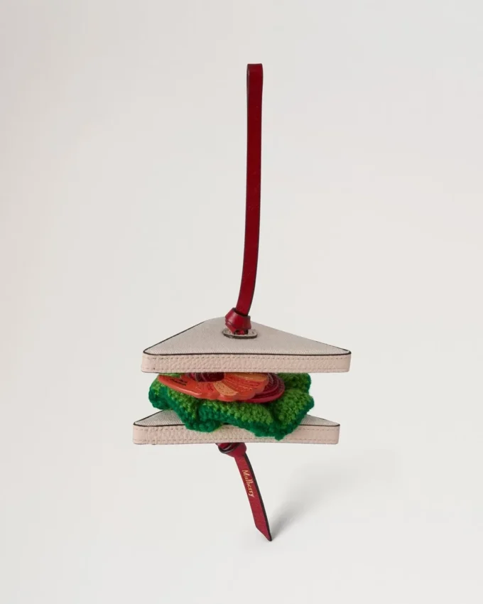 British Summer Bag Charm – Sandwich Multicolour Mixed Material