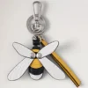 British Summer Keyring – Bumblebee Multicolour Mixed Material