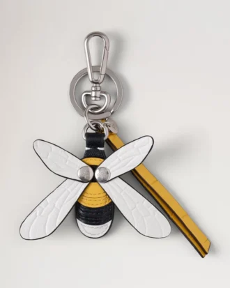 British Summer Keyring – Bumblebee Multicolour Mixed Material
