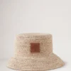 Bucket Hat Beige Raffia Men