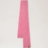 Cable Knitted Heart Scarf Rhubarb Lambswool Women