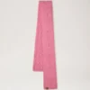 Cable Knitted Heart Scarf Rhubarb Lambswool Women