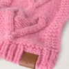 Cable Knitted Heart Scarf Rhubarb Lambswool Women