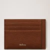 Card Holder Oak Two-Tone Small Classic Grain Men