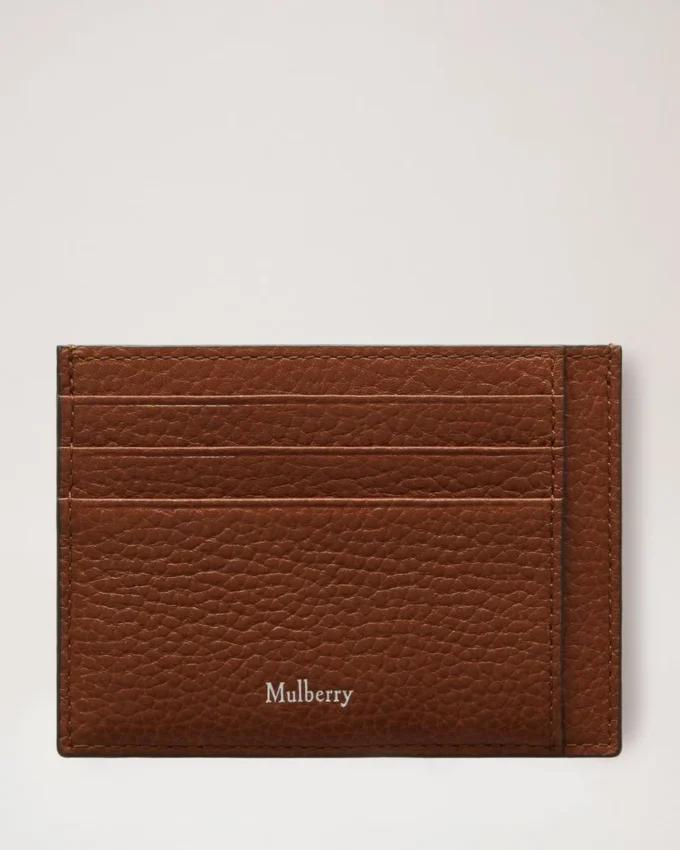 Card Holder Oak Two-Tone Small Classic Grain Men