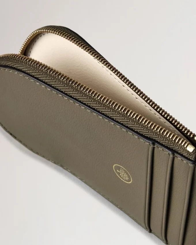 Cardholder Keyring Linen Green Micro Classic Grain