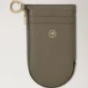 Cardholder Keyring Linen Green Micro Classic Grain
