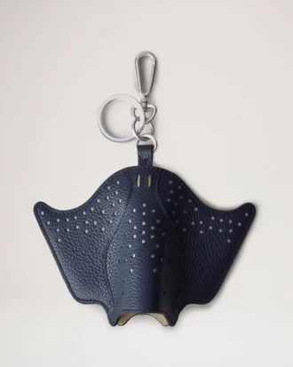 Case Keyring – Manta Ray Oxford Blue Small Classic Grain