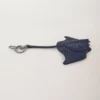 Case Keyring – Manta Ray Oxford Blue Small Classic Grain
