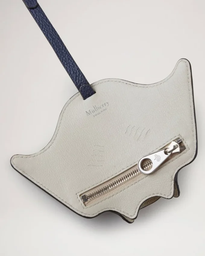 Case Keyring – Manta Ray Oxford Blue Small Classic Grain