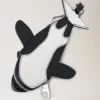 Case Keyring – Orca Black & White Heavy Grain & Micro Classic Grain