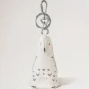 Case Keyring – Owl White Silky Calf Women