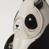 Case Keyring – Panda Black & Eggshell Small Classic Grain