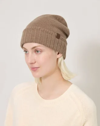 Cashmere Beanie Camel Cashmere Men