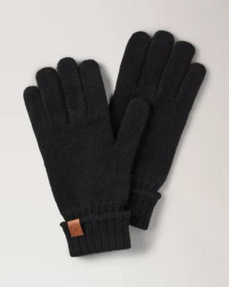 Cashmere Gloves Black Cashmere Men