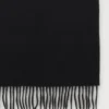 Cashmere Scarf Black Cashmere Women
