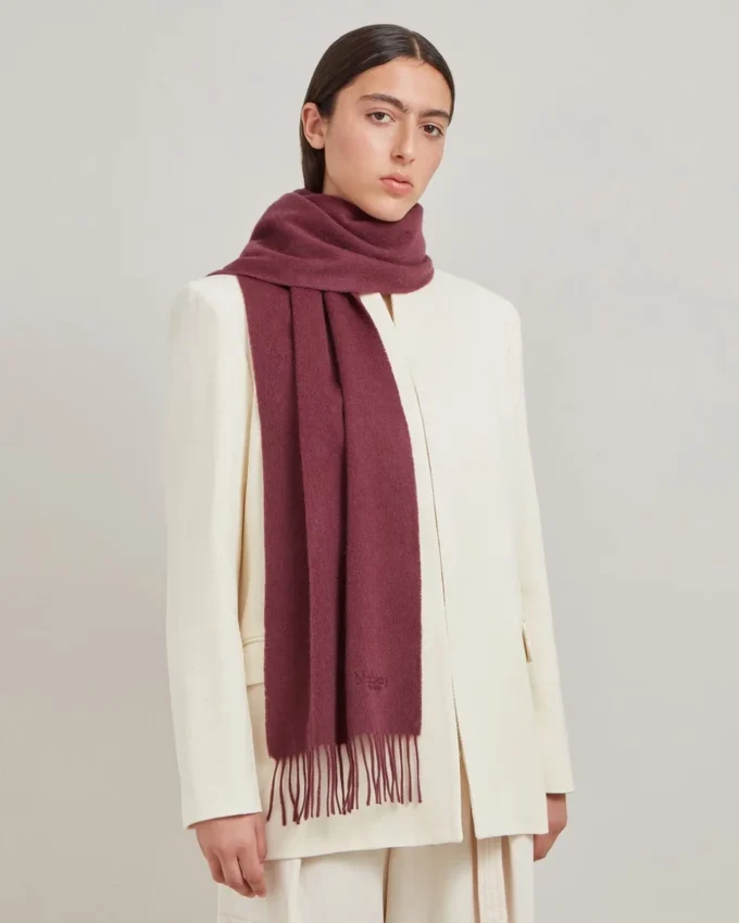 Cashmere Scarf Black Cherry Cashmere Women