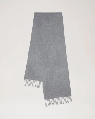 Cashmere Scarf Light Grey Melange Cashmere Wool