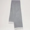 Cashmere Scarf Light Grey Melange Cashmere Wool