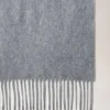 Cashmere Scarf Light Grey Melange Cashmere Wool