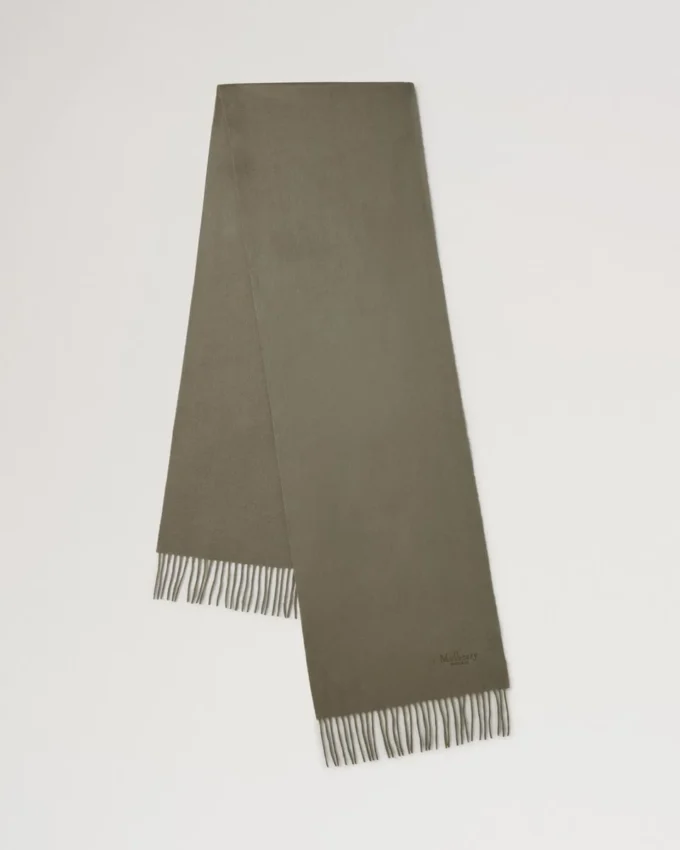 Cashmere Scarf Olive Cashmere Women