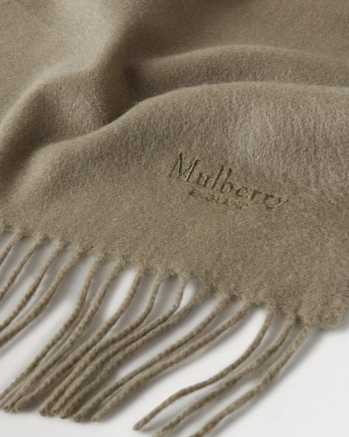 Cashmere Scarf Olive Cashmere Women