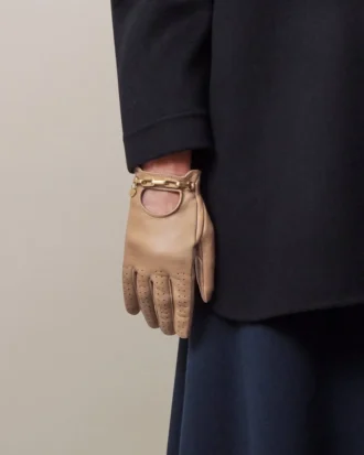 Chain Driving Gloves Maple Nappa Women