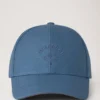 Check Lined Baseball Cap Denim Cotton Men