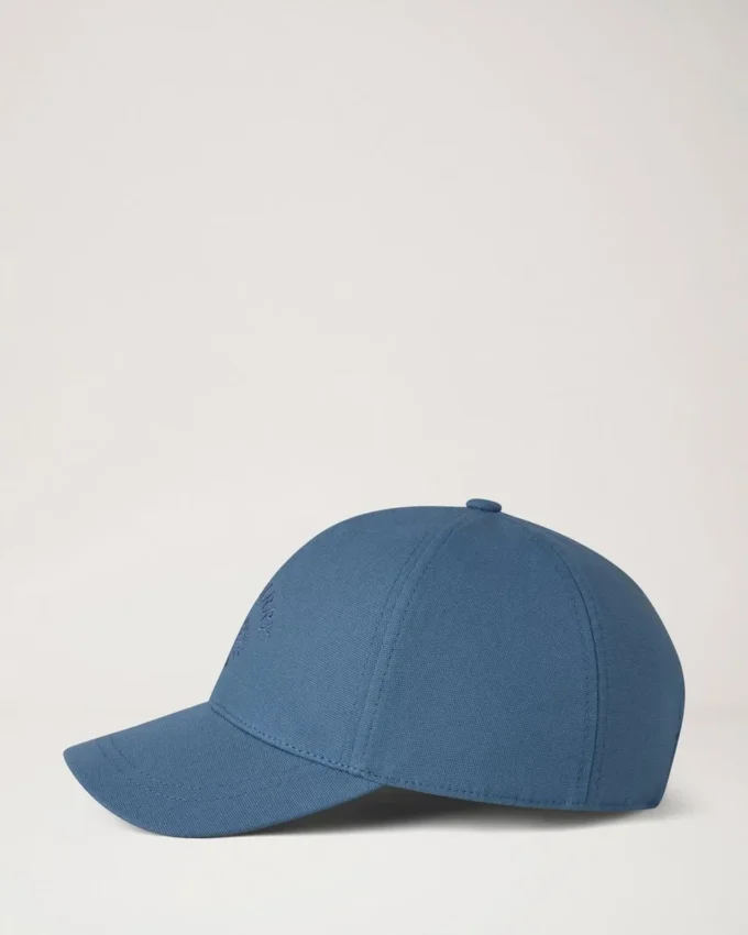 Check Lined Baseball Cap Denim Cotton Men