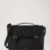 Chiltern Briefcase Black Small Classic Grain Men