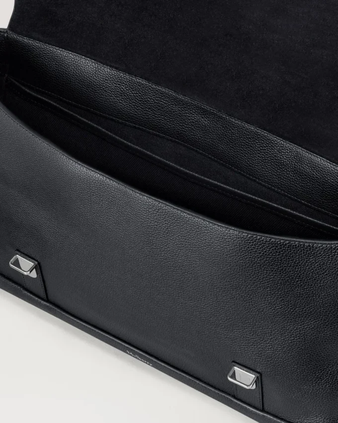 Chiltern Briefcase Black Small Classic Grain Men