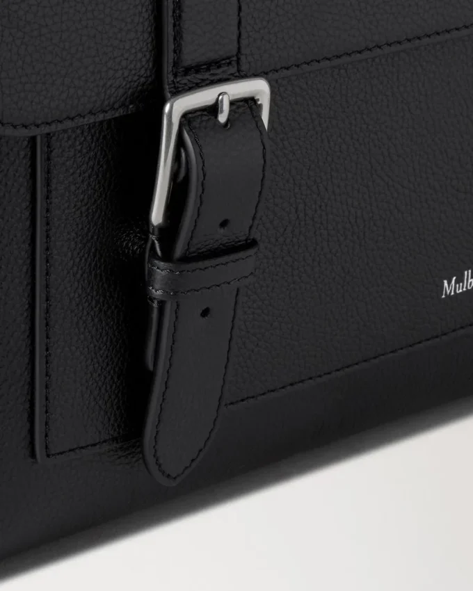 Chiltern Crossbody Messenger Black Small Classic Grain