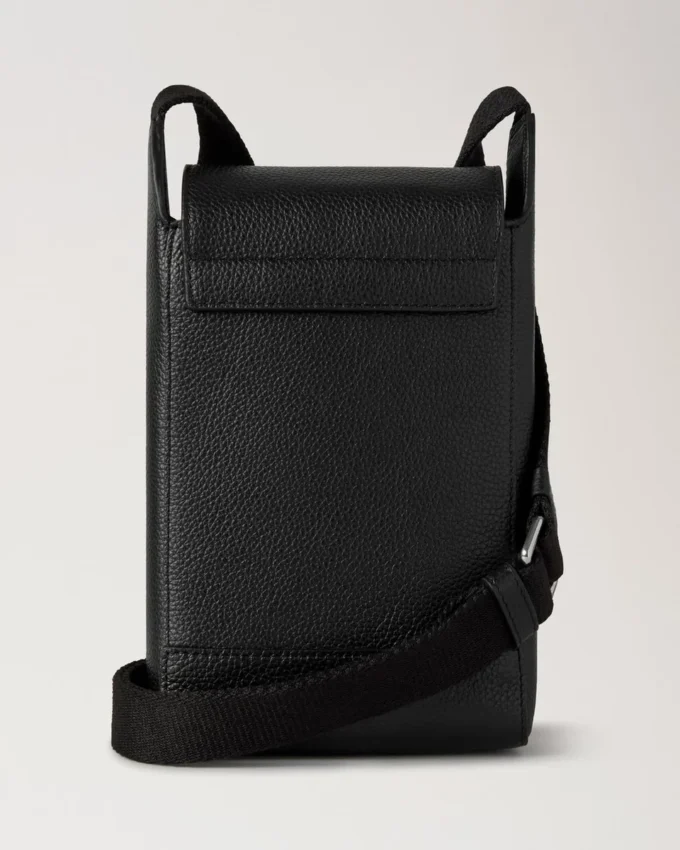 Chiltern Phone Pouch Black Small Classic Grain Men