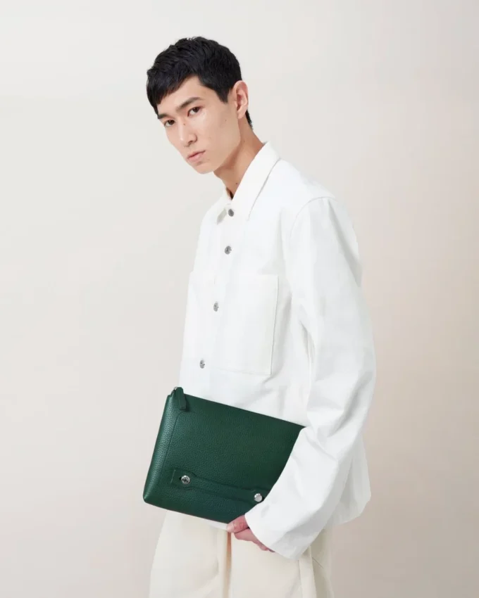 City Ipad Case Mulberry Green Heavy Grain Women